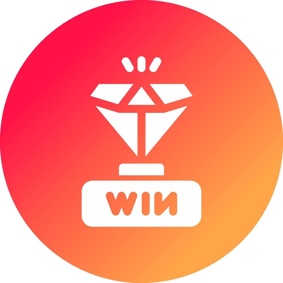 Gewinner kreatives Icon-Design vektor