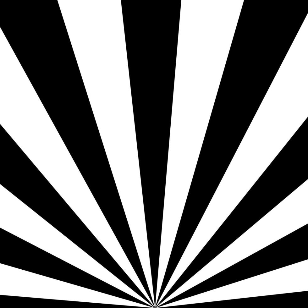 Schwarz-Weiß-Sunburst-Comic-Hintergrund vektor