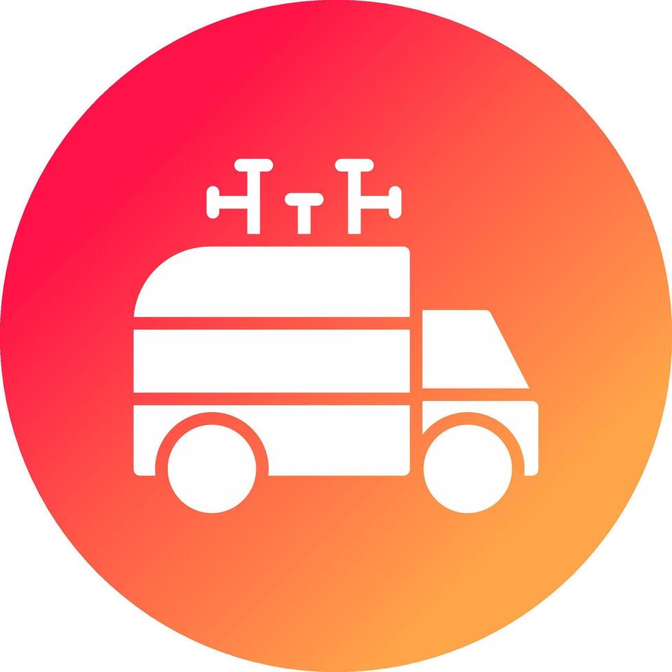 Lieferwagen kreatives Icon-Design vektor