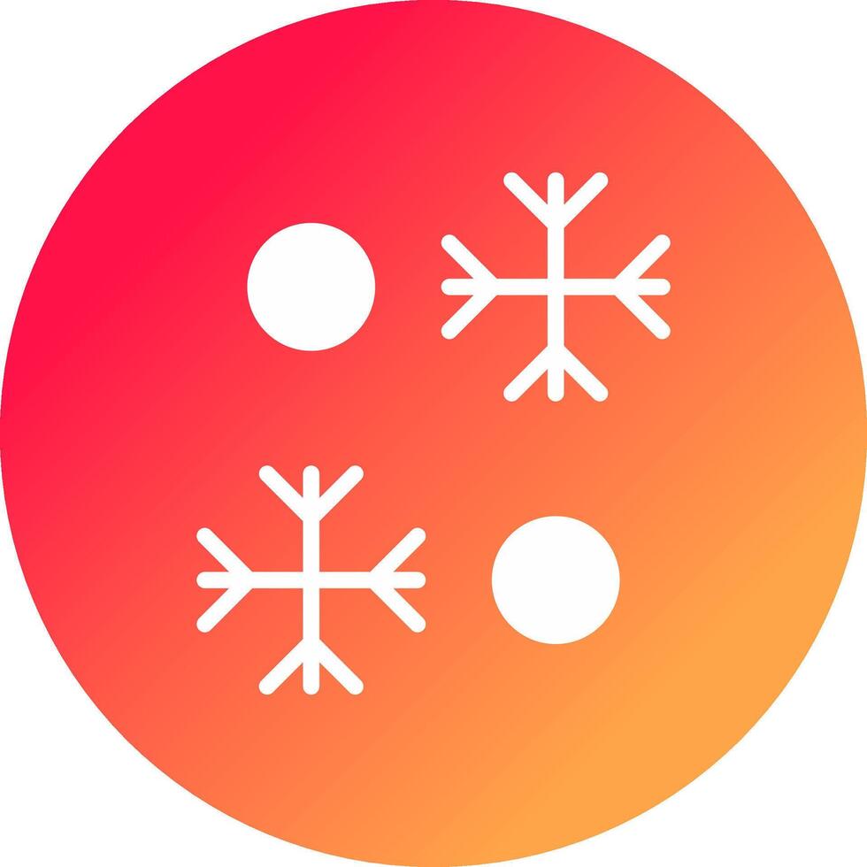 Schneeflocke kreatives Icon-Design vektor