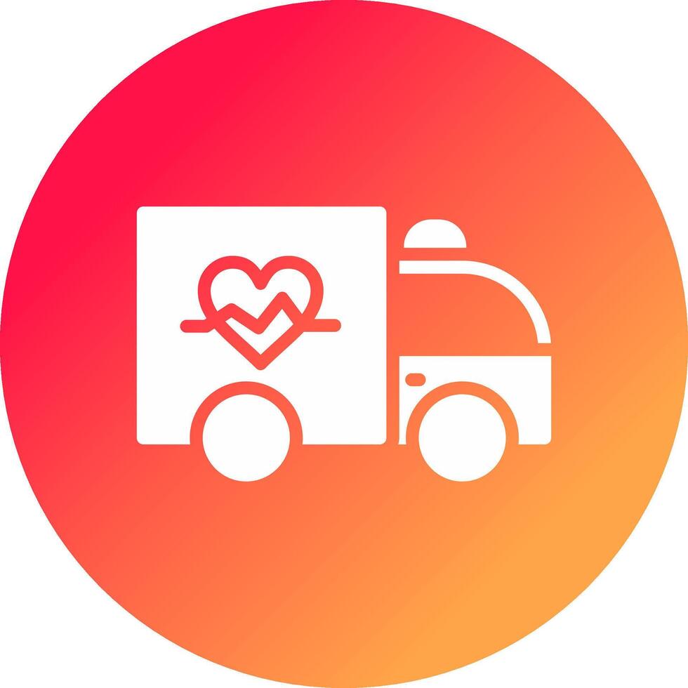 Krankenwagen kreatives Icon-Design vektor