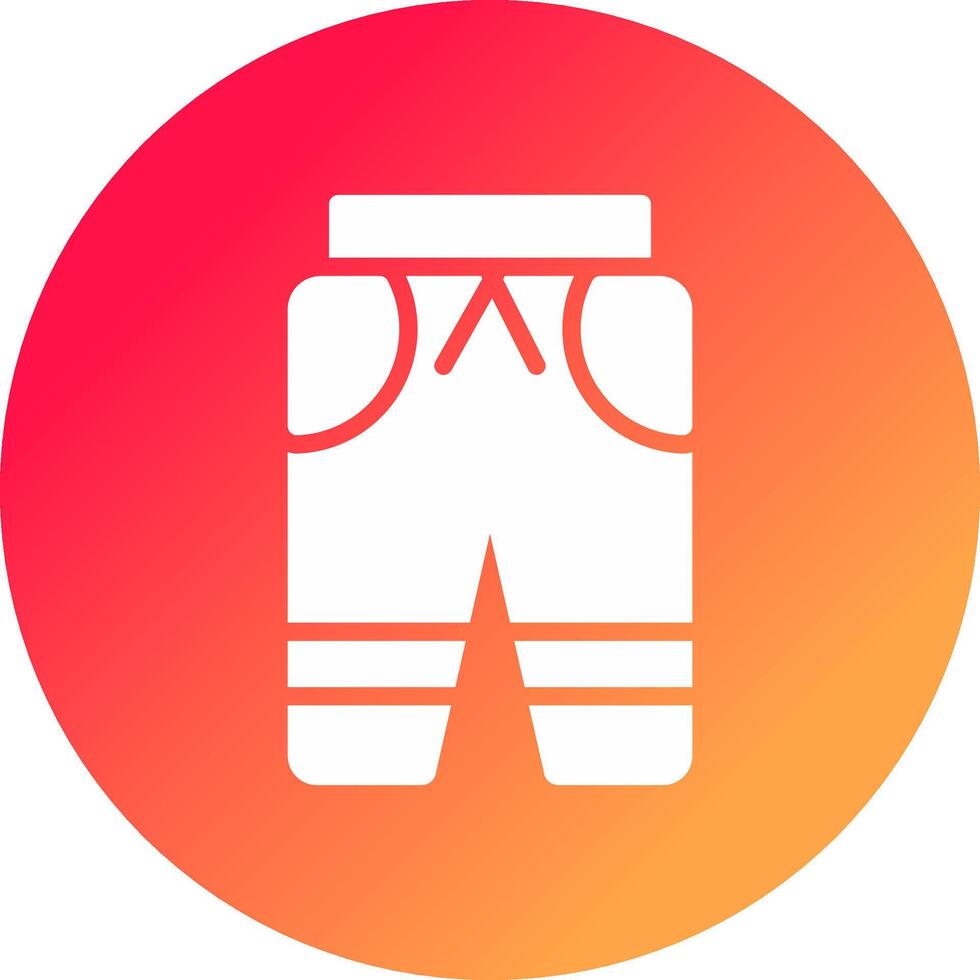 Skihose kreatives Icon-Design vektor