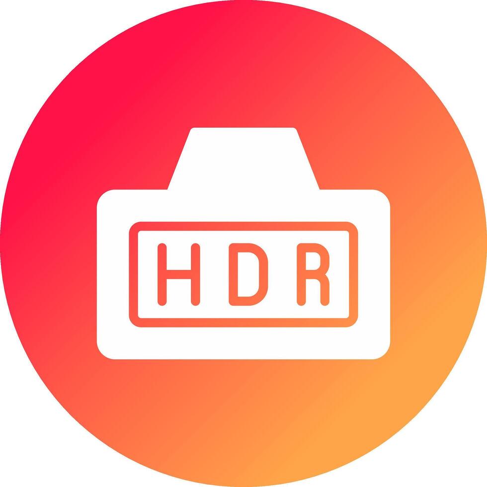 hdr kreativ ikon design vektor