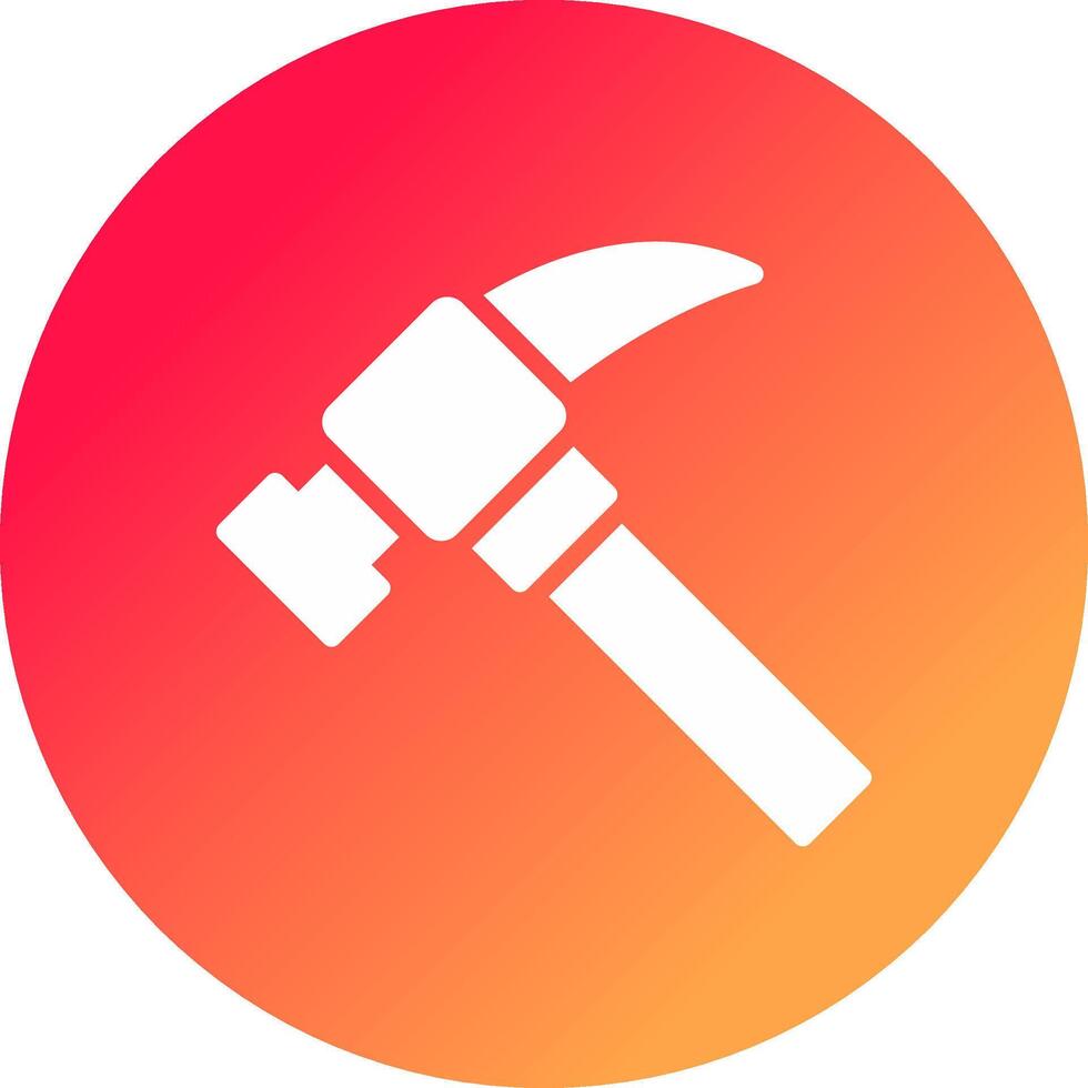 Hammer kreatives Icon-Design vektor