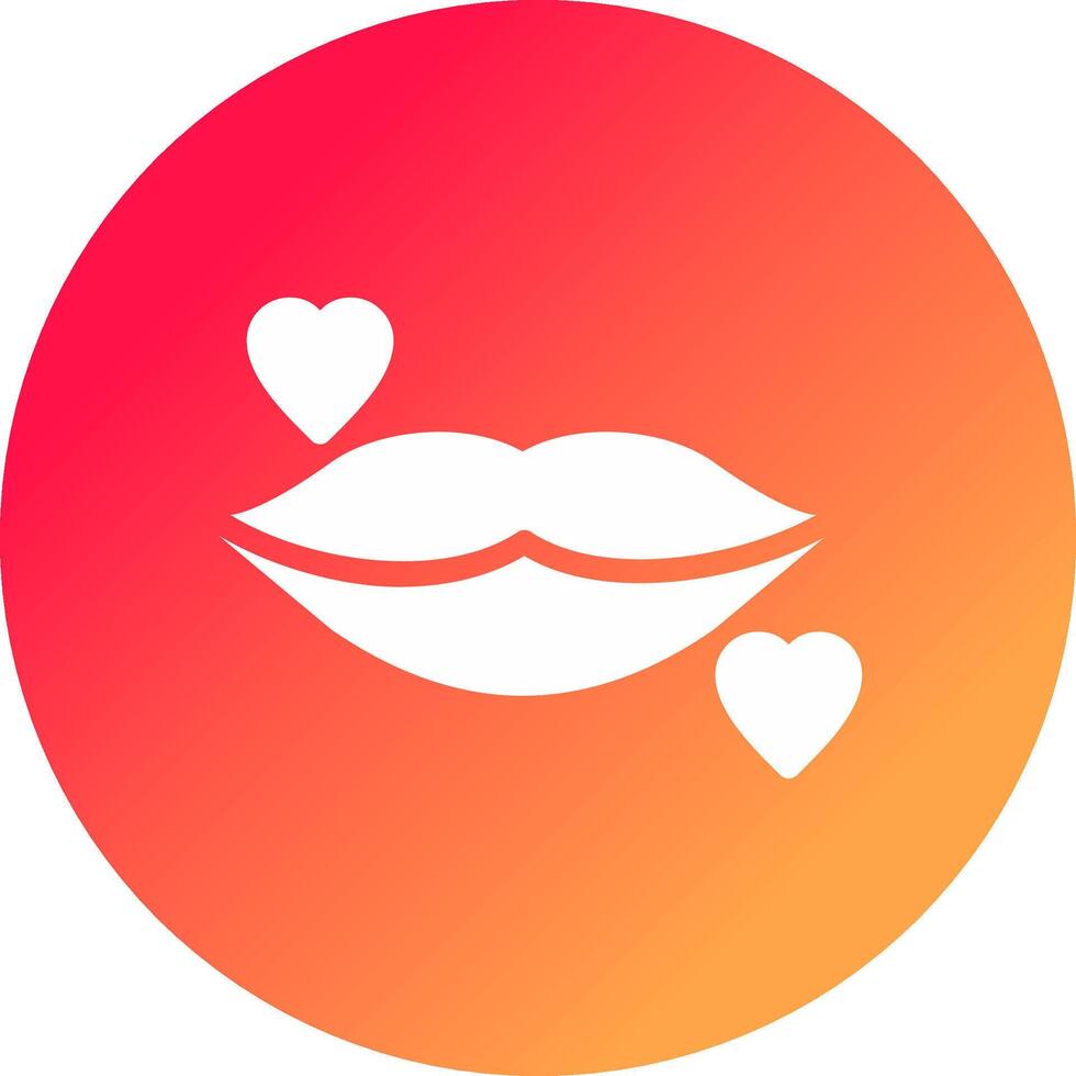 Lippen kreatives Icon-Design vektor