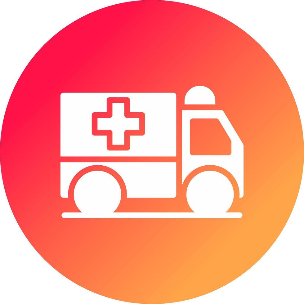 Krankenwagen kreatives Icon-Design vektor