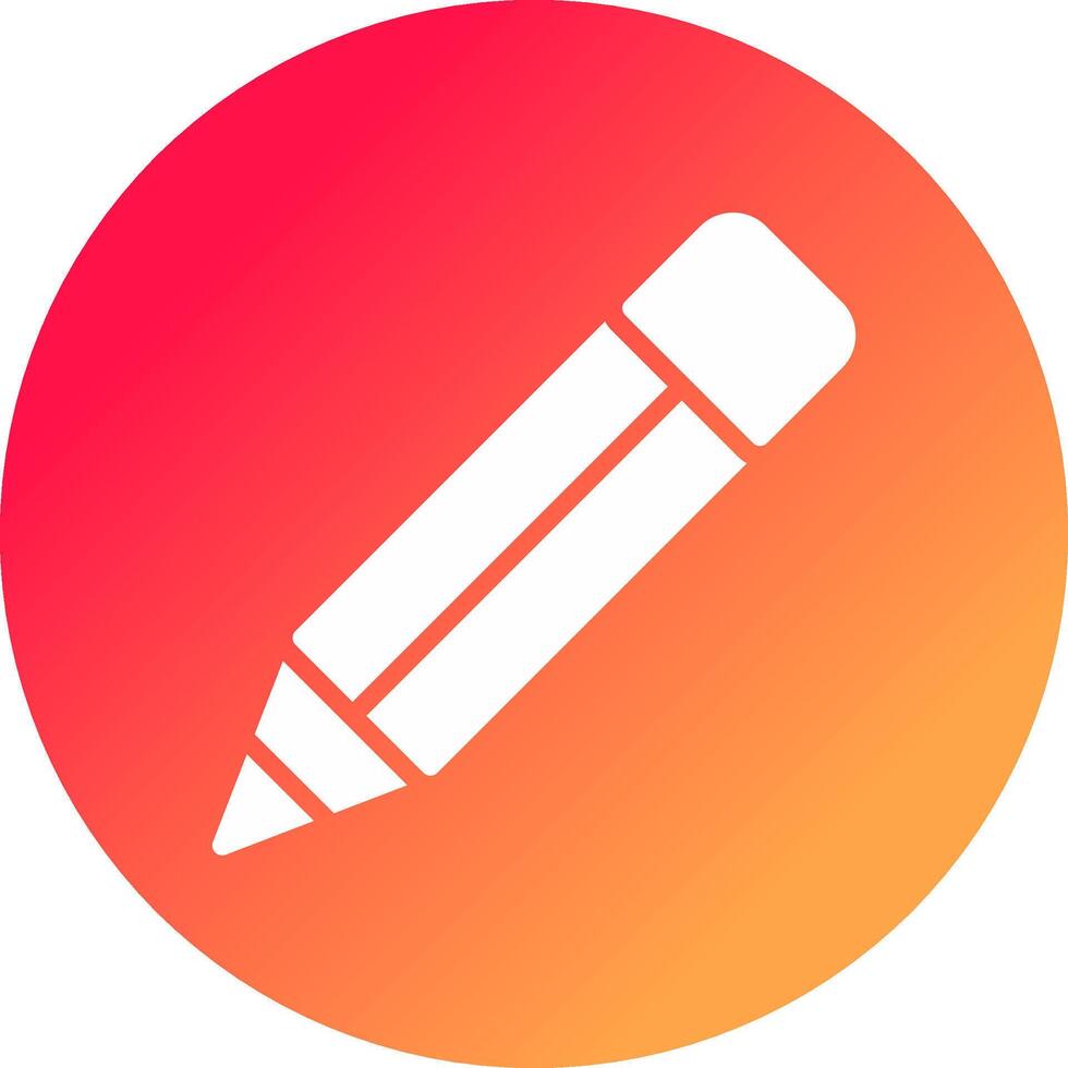 kreatives Icon-Design mit Bleistift vektor