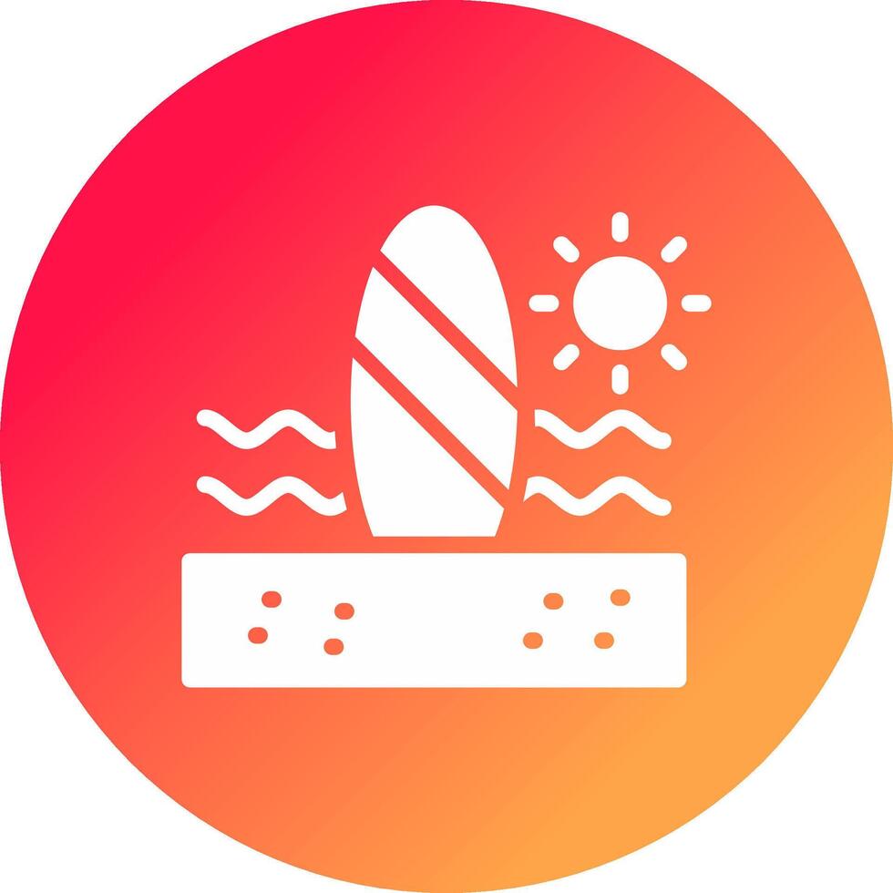 Paddle Surf kreatives Icon-Design vektor