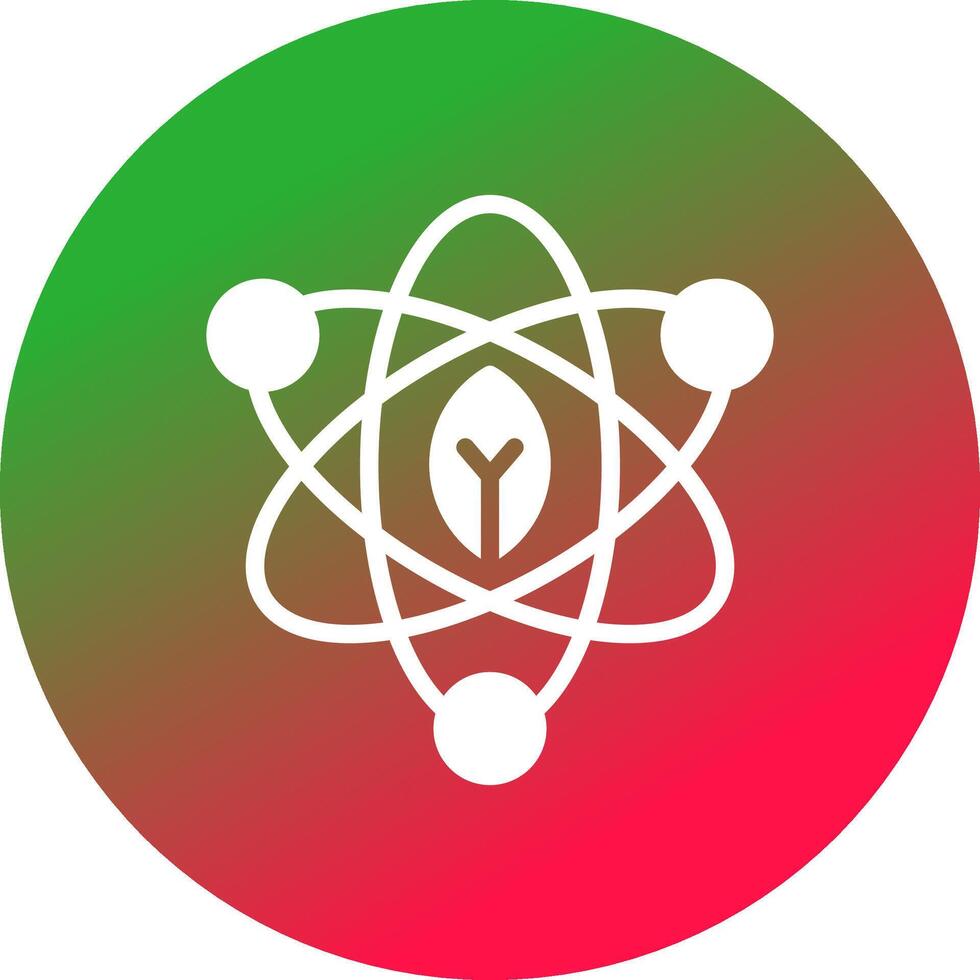 Atom kreatives Icon-Design vektor