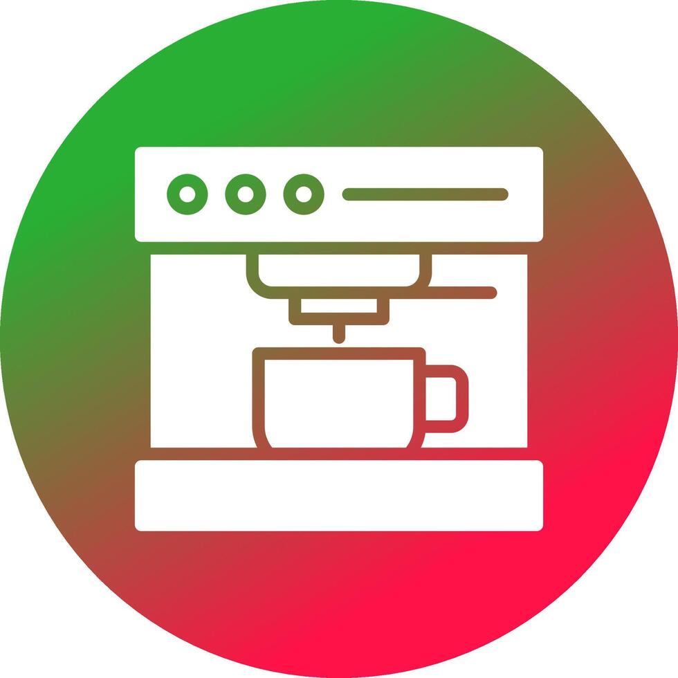 Kaffeemaschine kreatives Icon-Design vektor