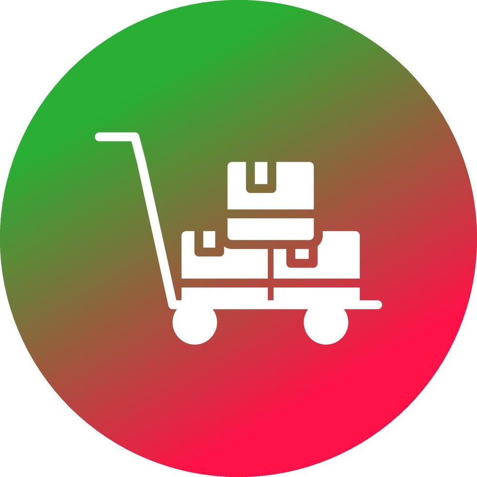 Trolley kreatives Icon-Design vektor