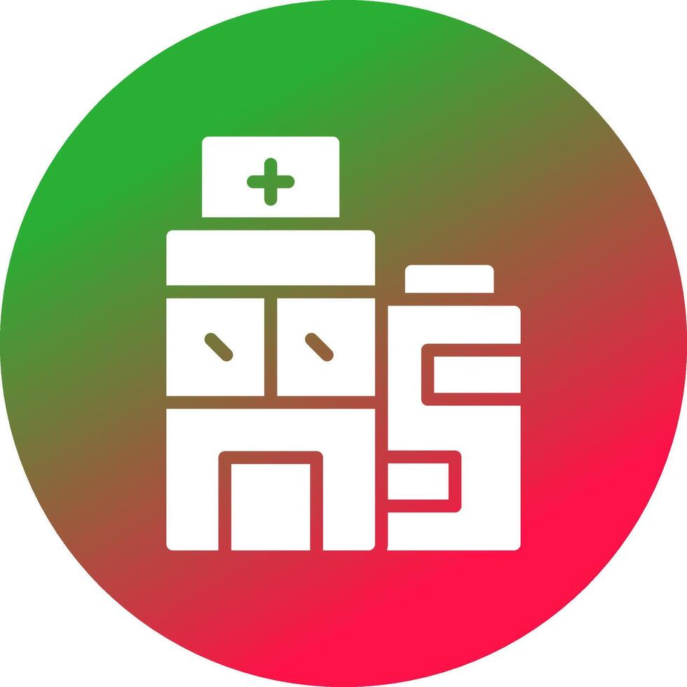 Krankenhaus kreatives Icon-Design vektor