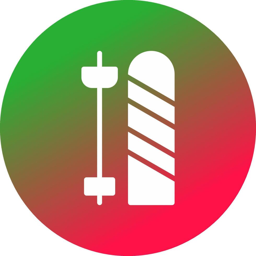 Ski kreatives Icon-Design vektor