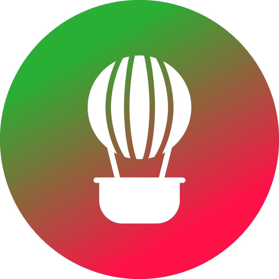 Heißluftballon kreatives Icon-Design vektor