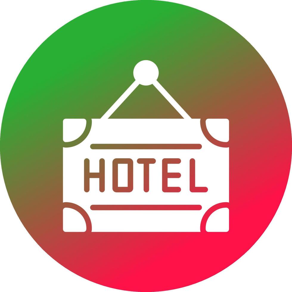 hotell kreativ ikon design vektor