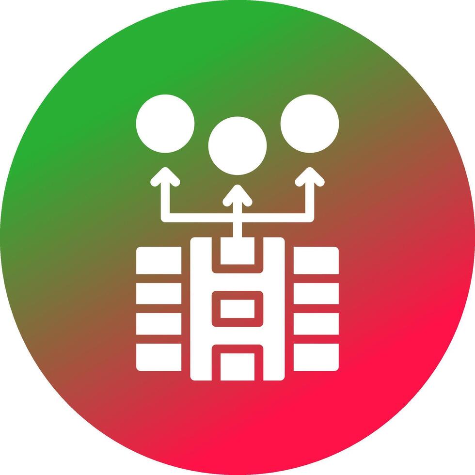 Crowdfunding kreatives Icon-Design vektor