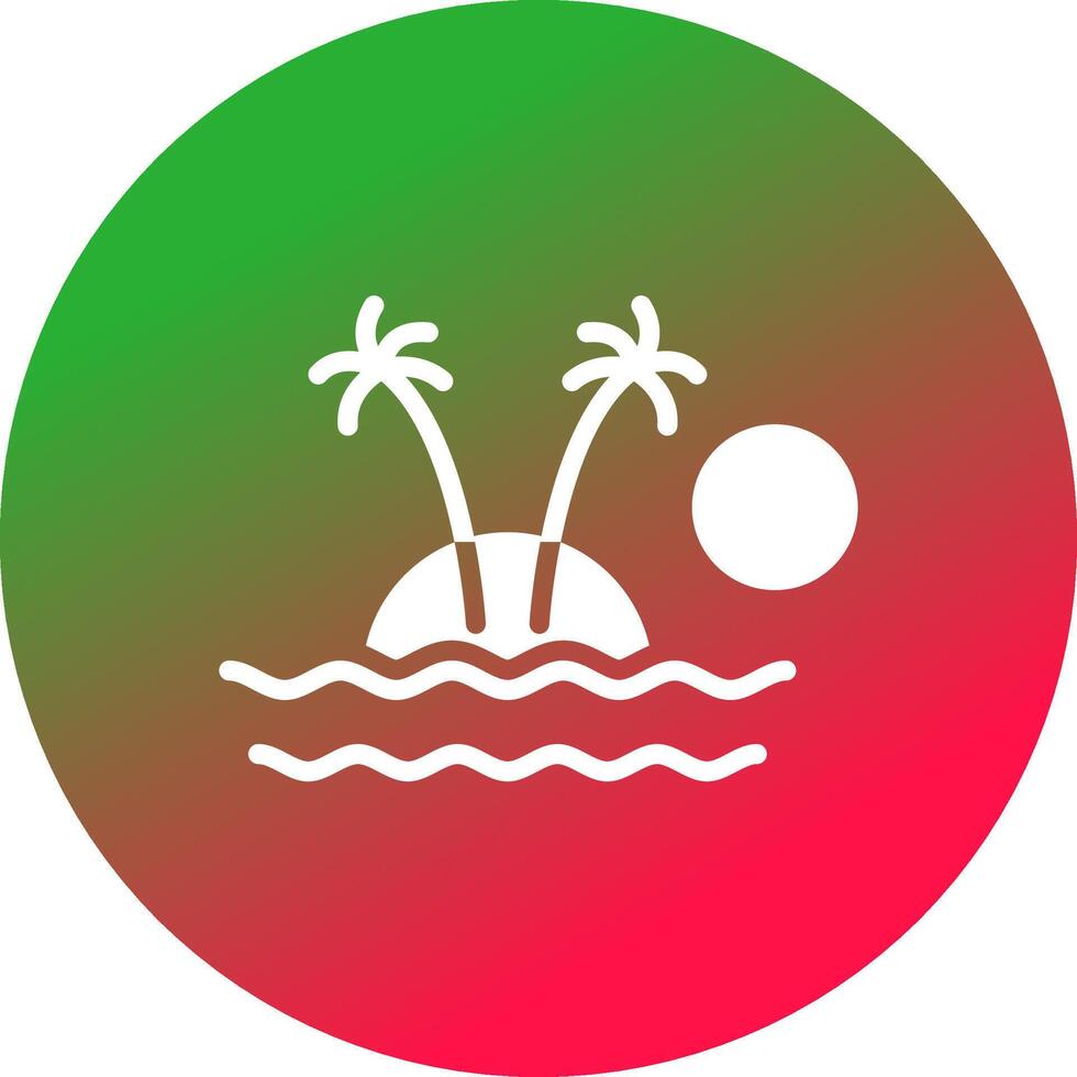 Insel kreatives Icon-Design vektor