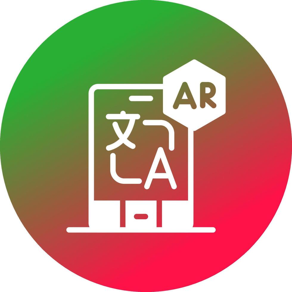 ar Übersetzung kreativ Symbol Design vektor