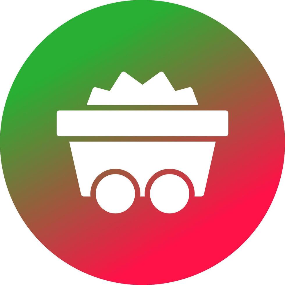 Minenwagen kreatives Icon-Design vektor