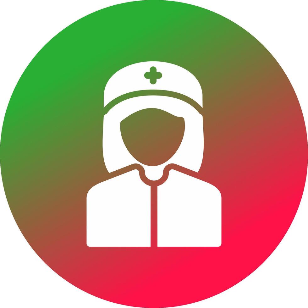 Krankenschwester kreatives Icon-Design vektor