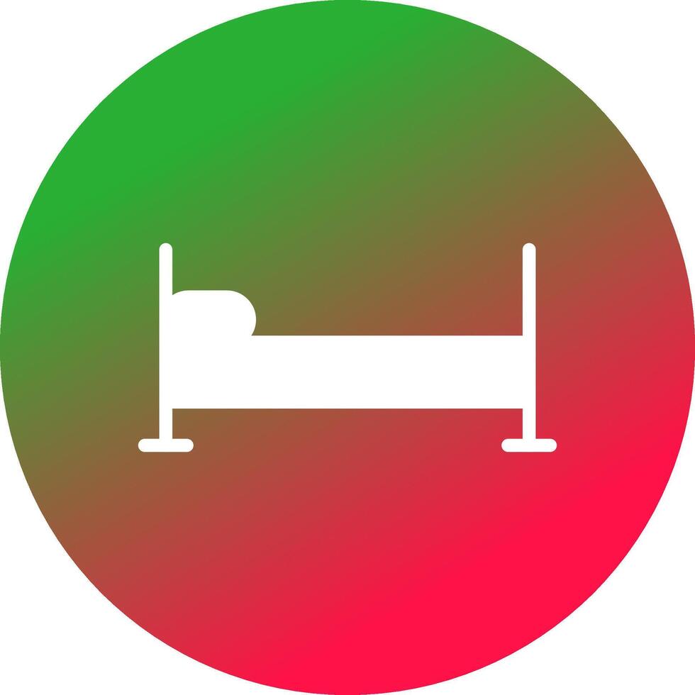 Einzelbett kreatives Icon-Design vektor