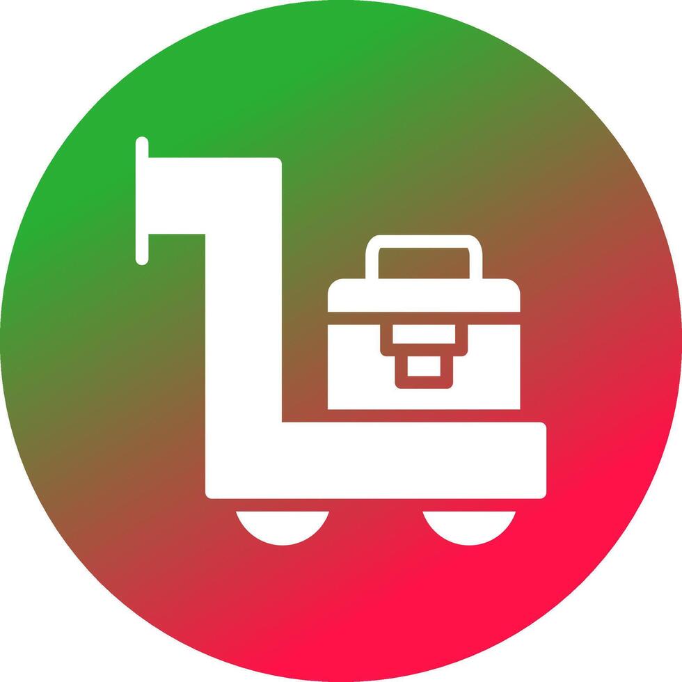 Trolley kreatives Icon-Design vektor