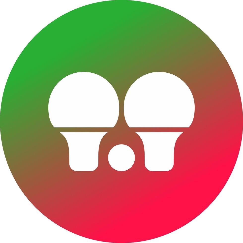 Tischtennis kreatives Icon-Design vektor