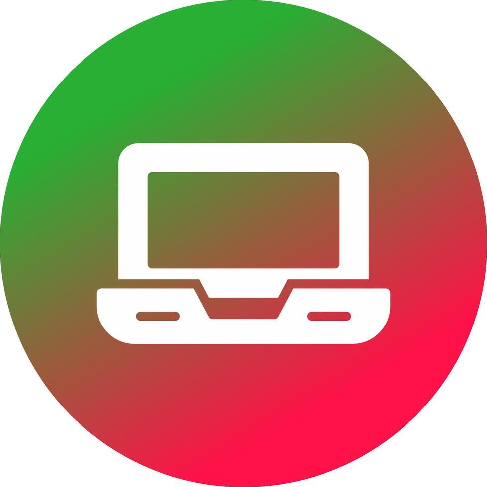 Laptop kreatives Icon-Design vektor
