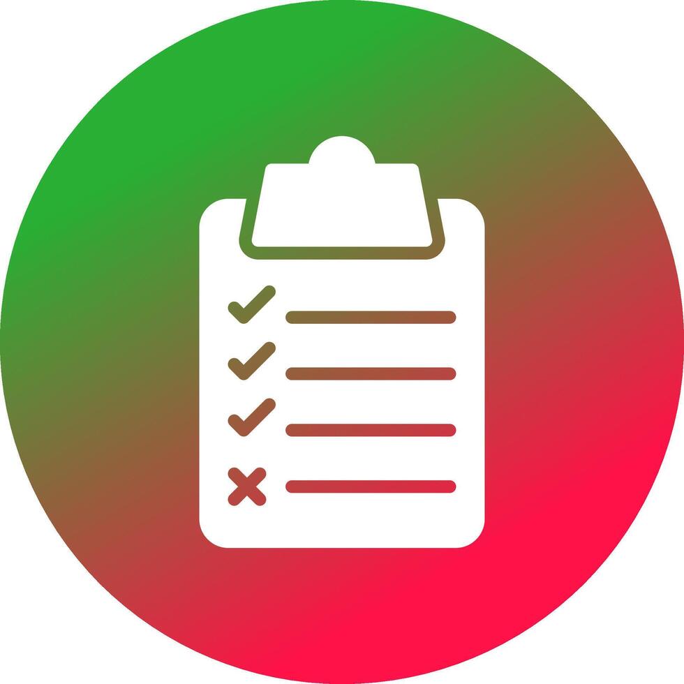 Checkliste kreatives Icon-Design vektor