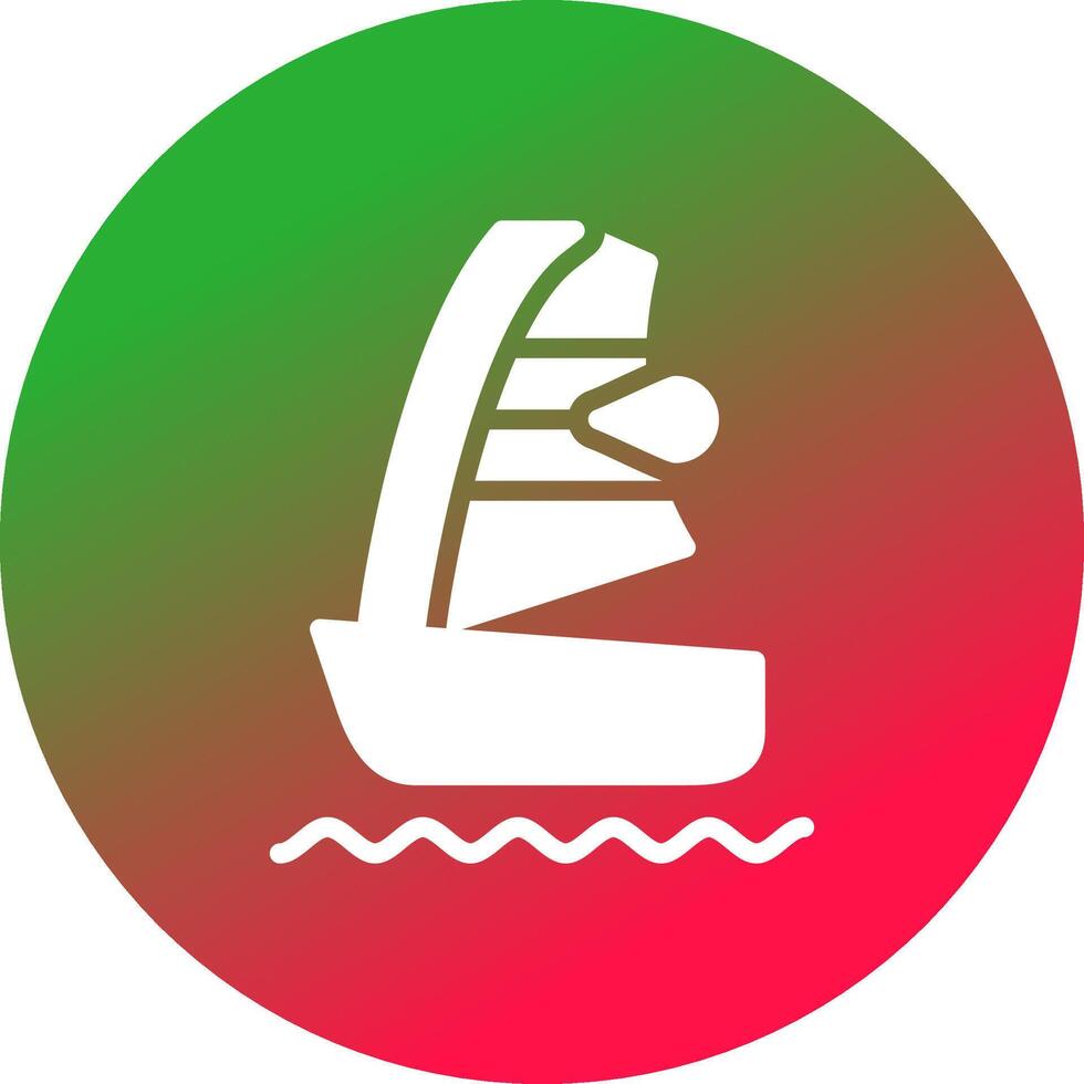 Windsurf kreatives Icon-Design vektor