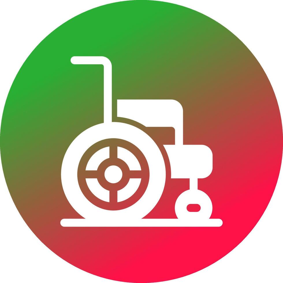 Rollstuhl kreatives Icon-Design vektor