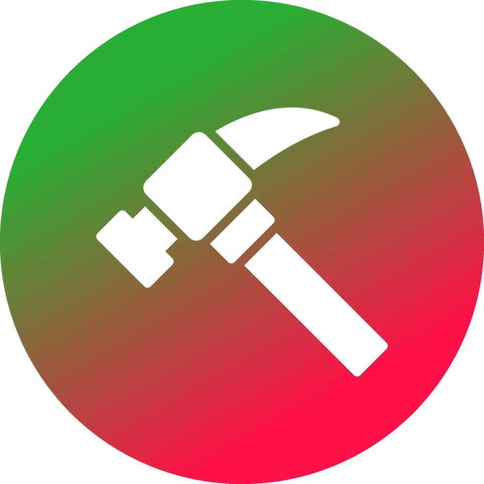 Hammer kreatives Icon-Design vektor