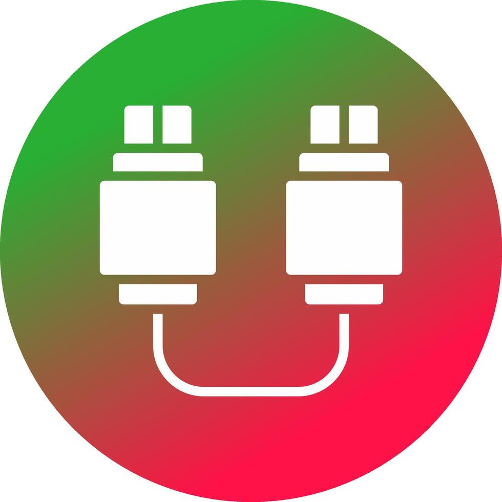 USB-Verbindung kreatives Icon-Design vektor