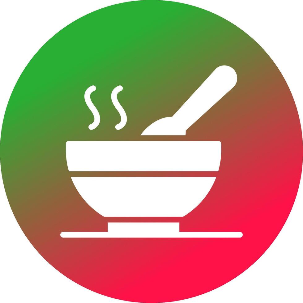 varm soppa kreativ ikon design vektor