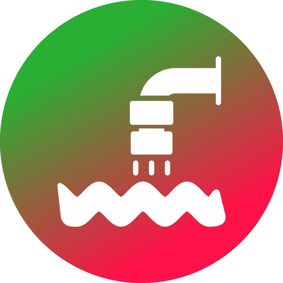 avfall vatten kreativ ikon design vektor