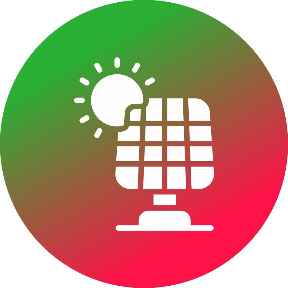 Solarpanel kreatives Icon-Design vektor