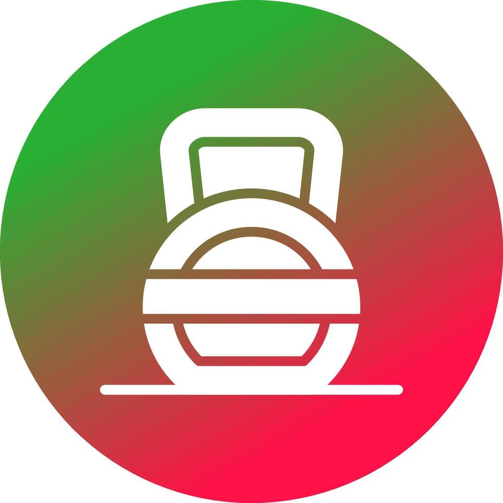 Kettlebell kreatives Icon-Design vektor