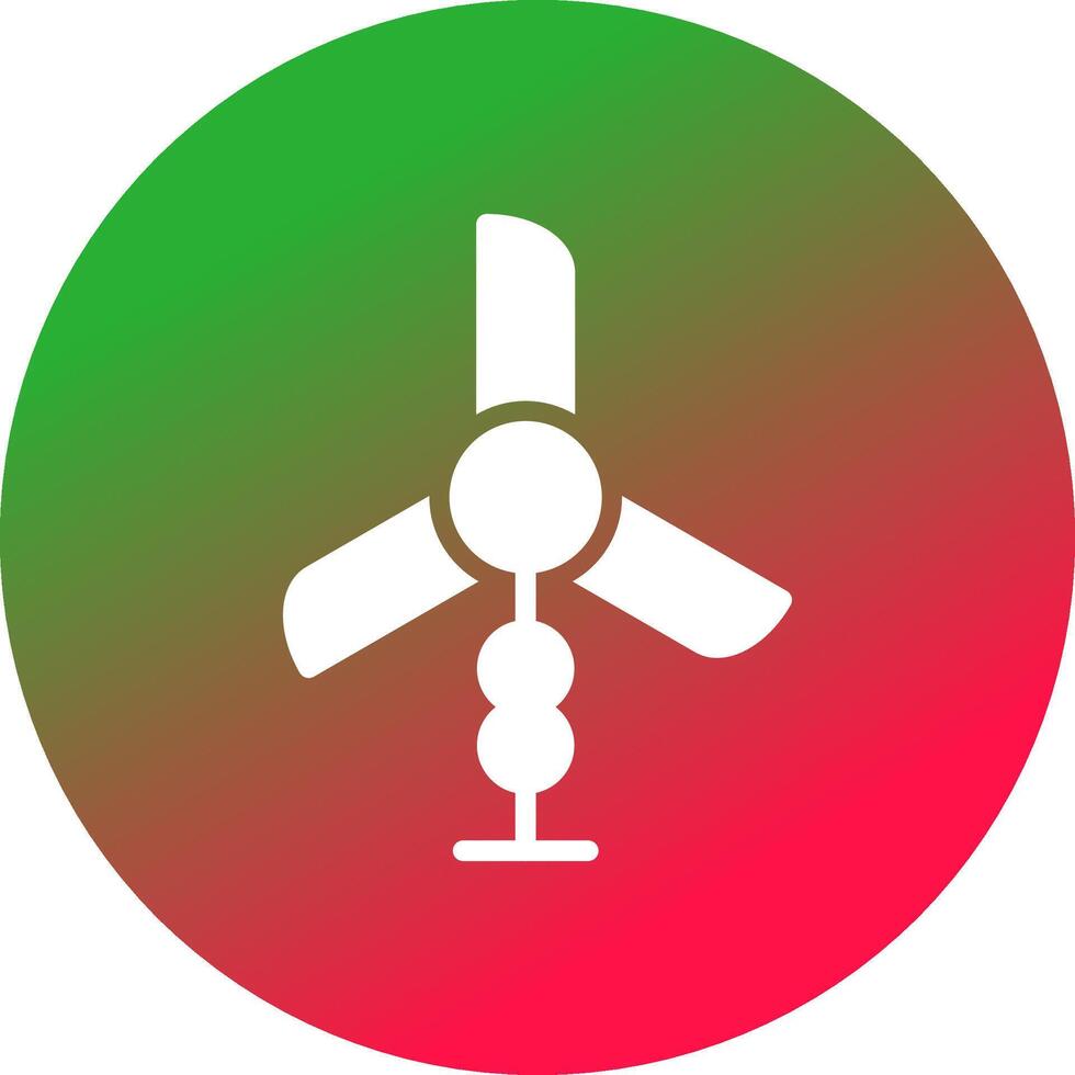 Wind Turbine kreativ Symbol Design vektor