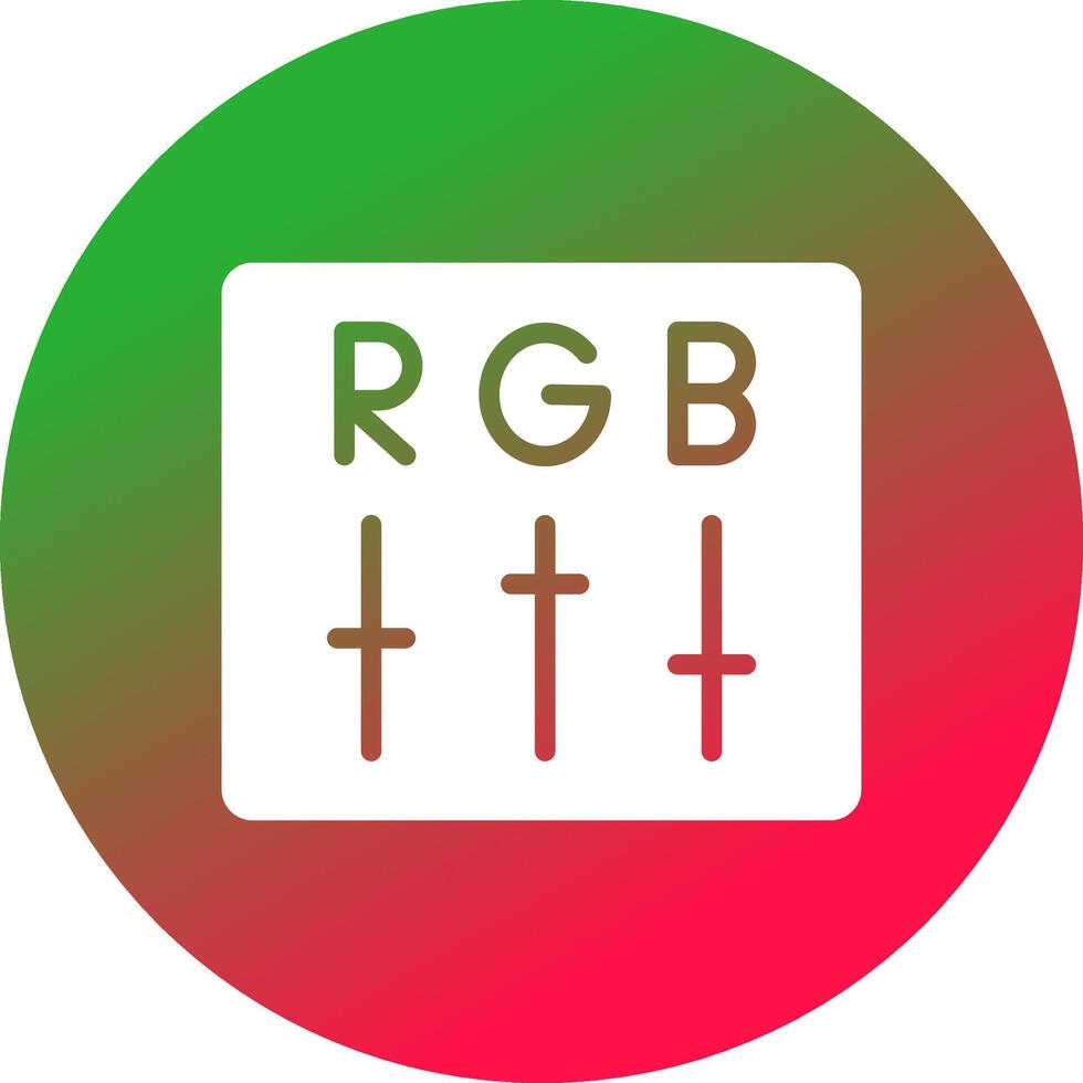 RGB-kreatives Icon-Design vektor