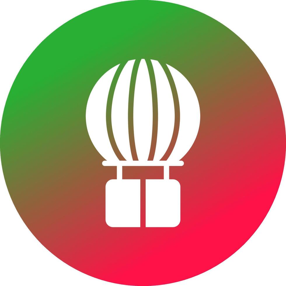 Heißluftballon kreatives Icon-Design vektor