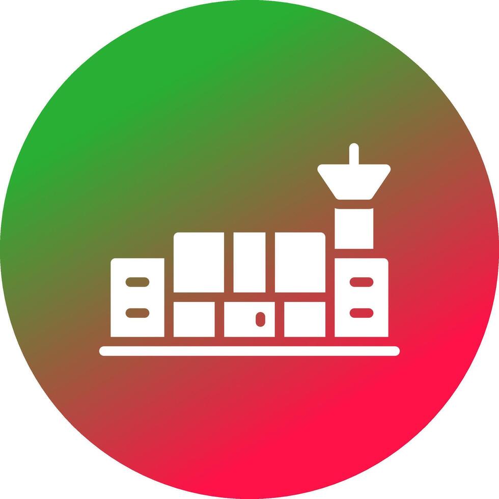 Flughafen kreatives Icon-Design vektor