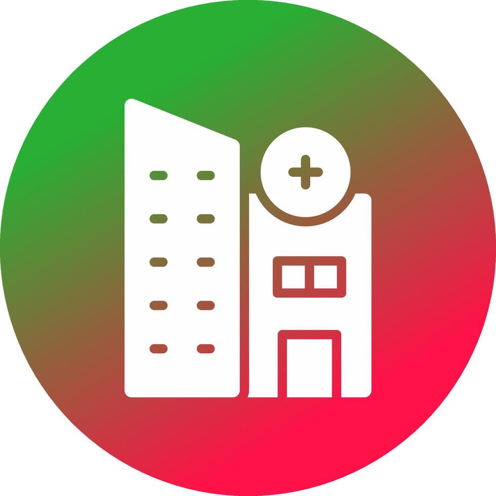 kreatives Icon-Design für Krankenhausimmobilien vektor