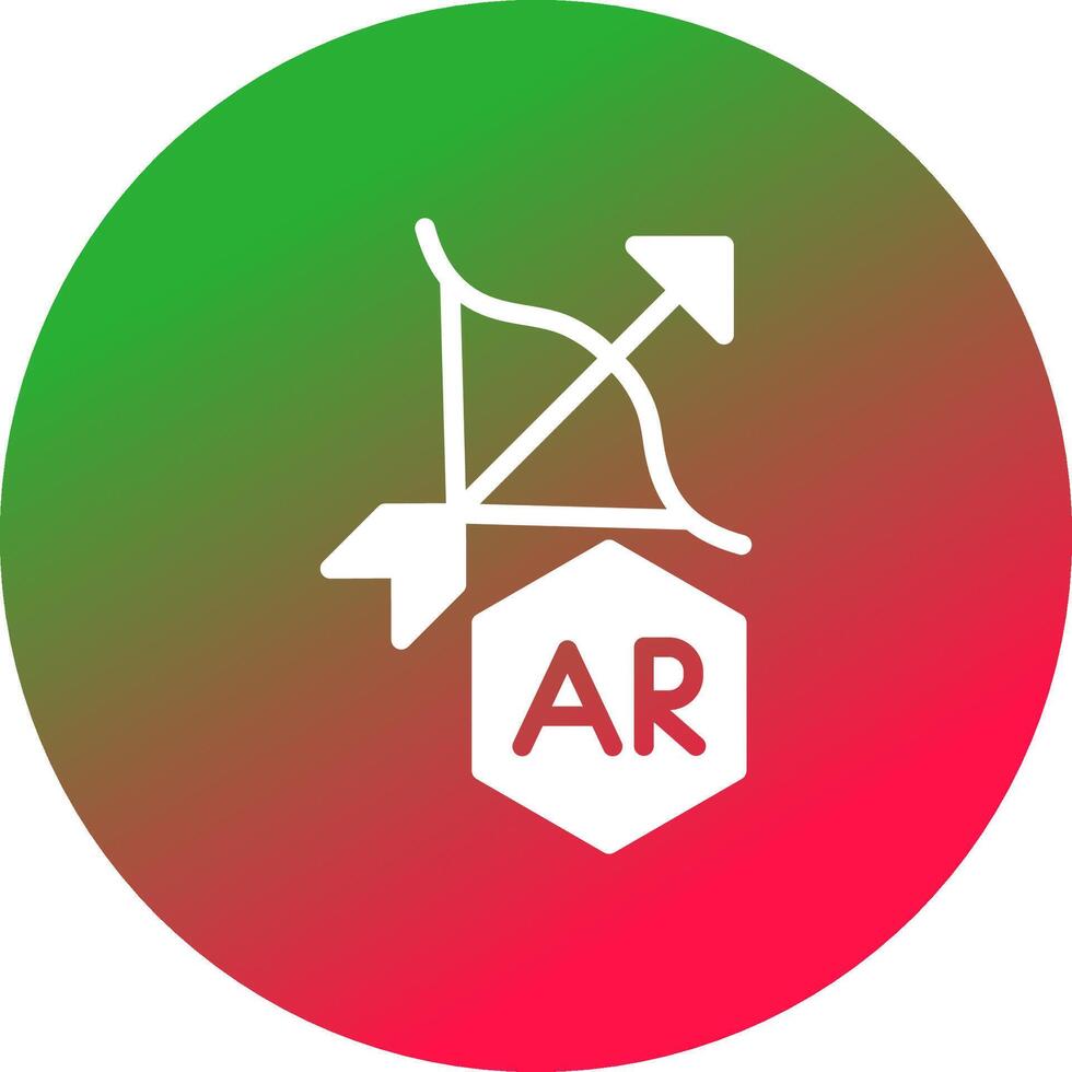 ar Bogenschießen kreativ Symbol Design vektor