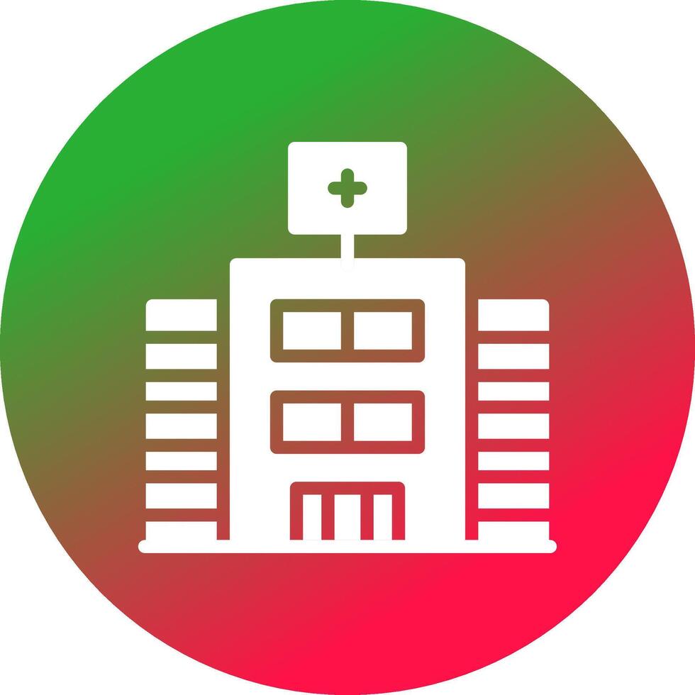 Krankenhaus kreatives Icon-Design vektor