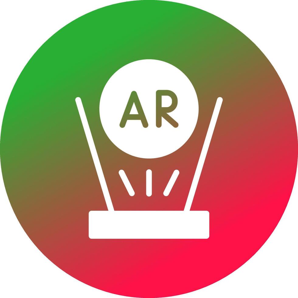 erweitert Wirklichkeit kreativ Symbol Design vektor