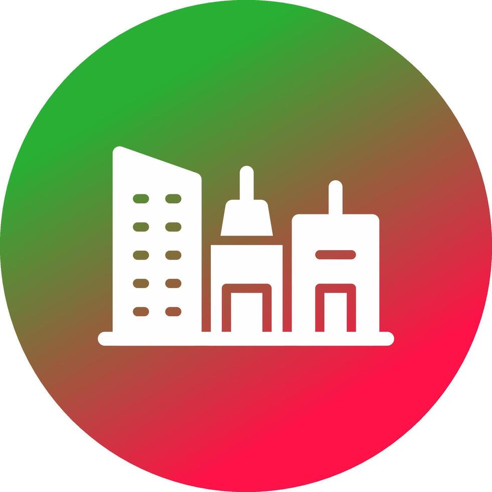 Immobilien Gebäude kreatives Icon-Design vektor