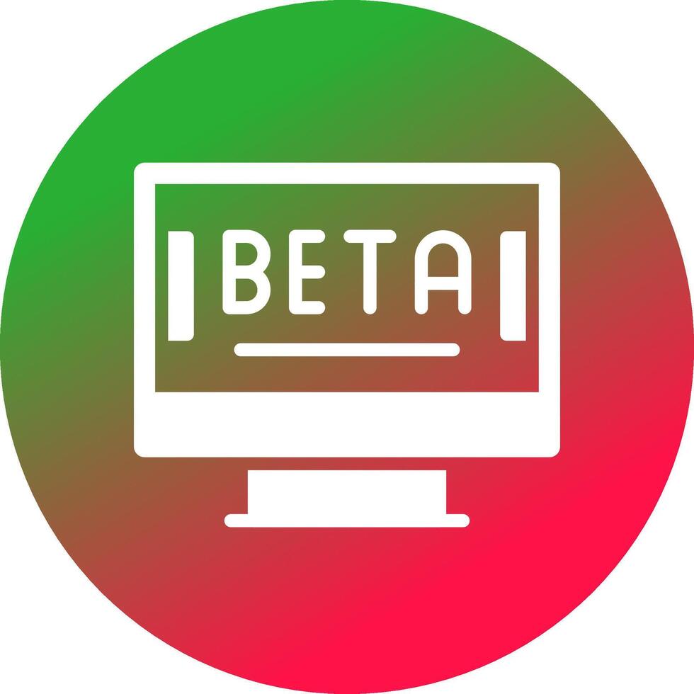 Beta kreativ Symbol Design vektor