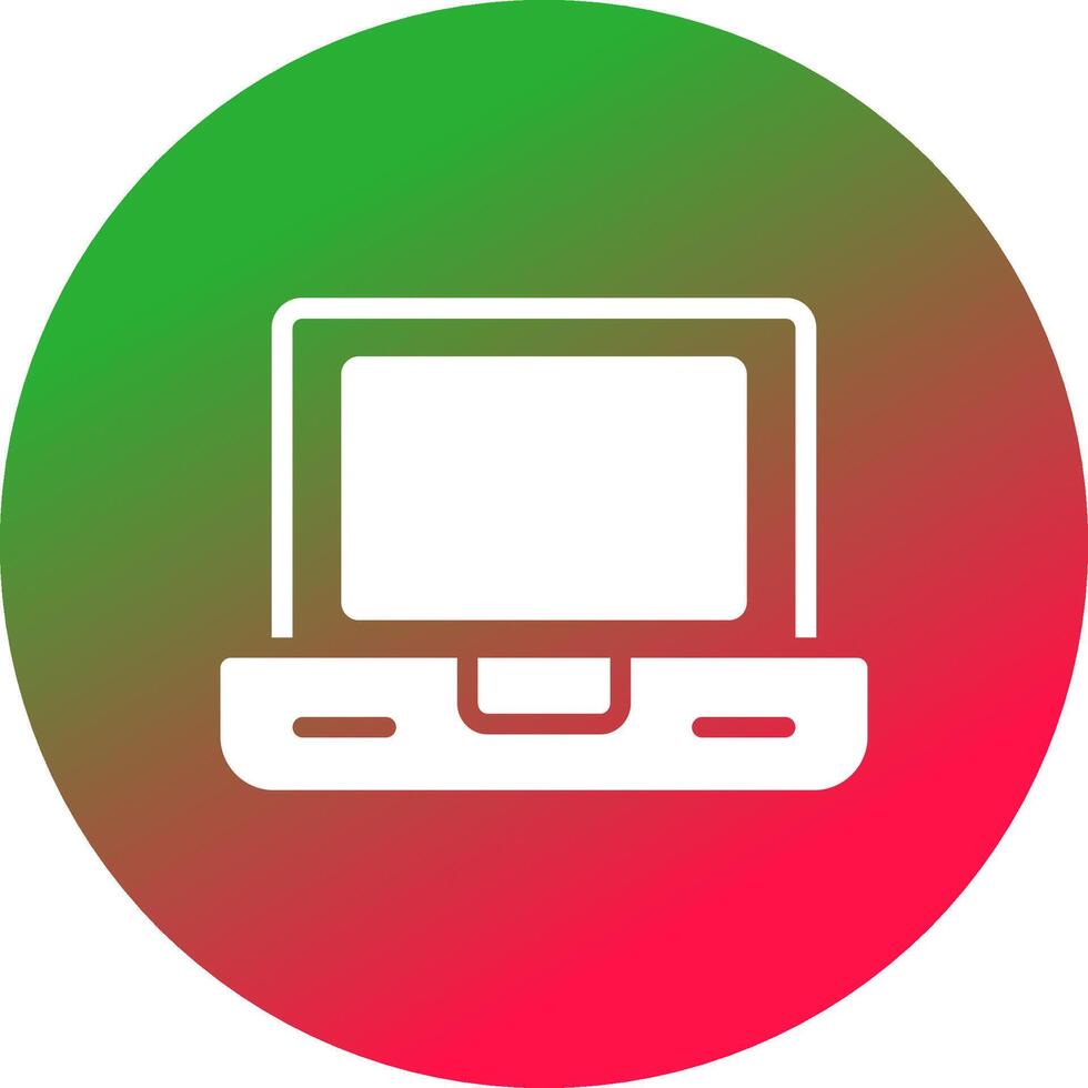 Laptop kreatives Icon-Design vektor