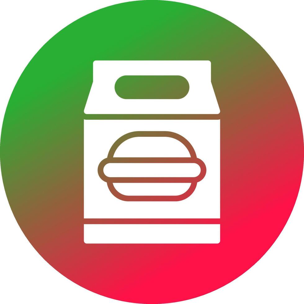 Lunchpaket kreatives Icon-Design vektor