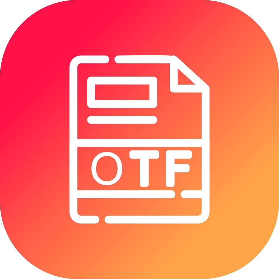 otf kreativ Symbol Design vektor